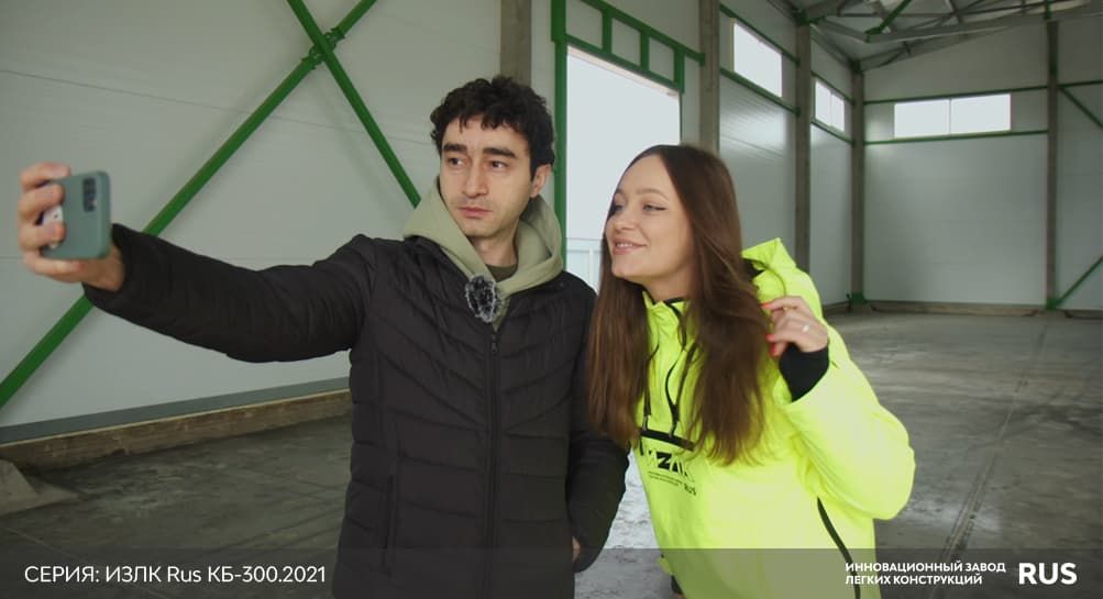 Быстровозводимое здание с железобетонными колоннами